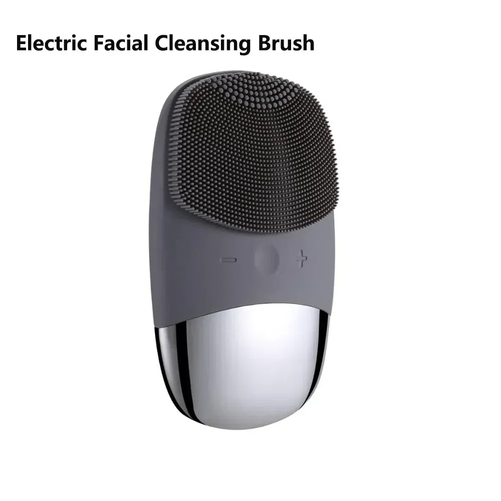 Electric facial cleansing brush for men and women