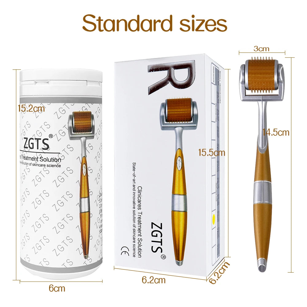 Derma Roller ZGTS 540 Needles Microneedle Roller Face Body for Home Use Microdermabrasion Face Roller Skin Care Roller