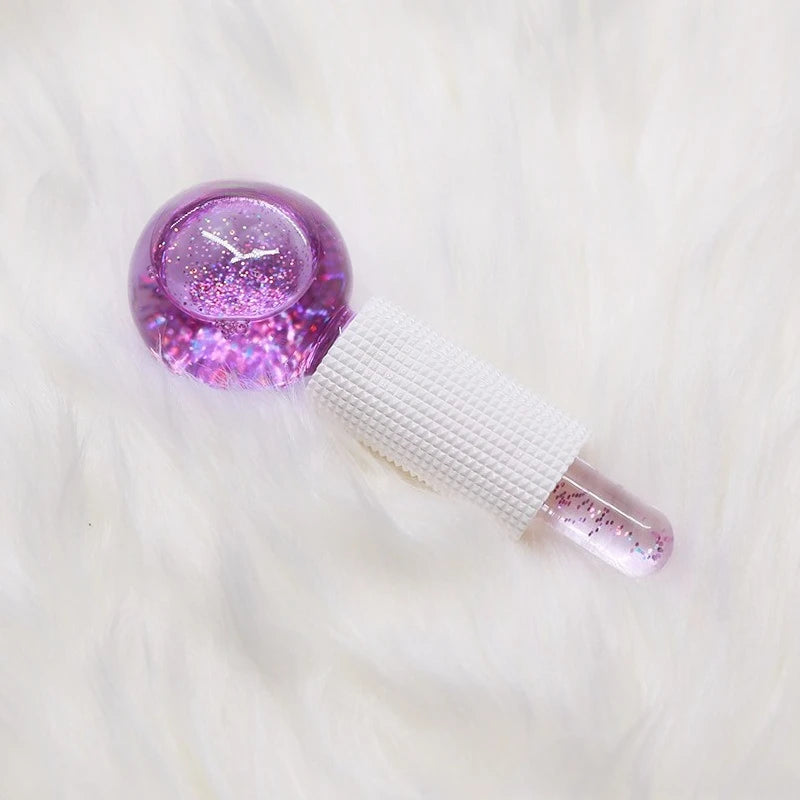 2Pcs/Pair Large Beauty Ice Hockey Energy Beauty Crystal Ball Water Wave Face and Eye Massage Skin Care