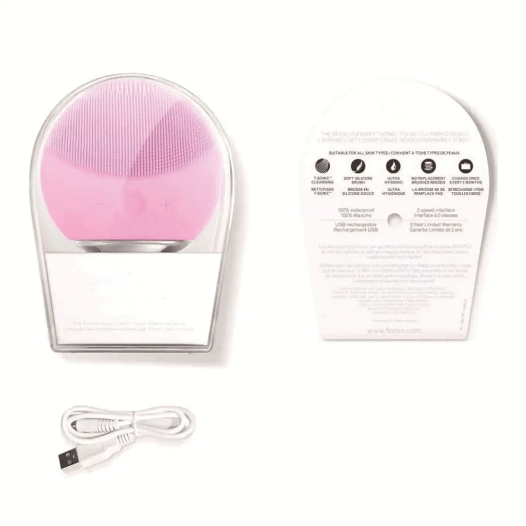 Electric silicone ultrasonic vibrating facial cleanser