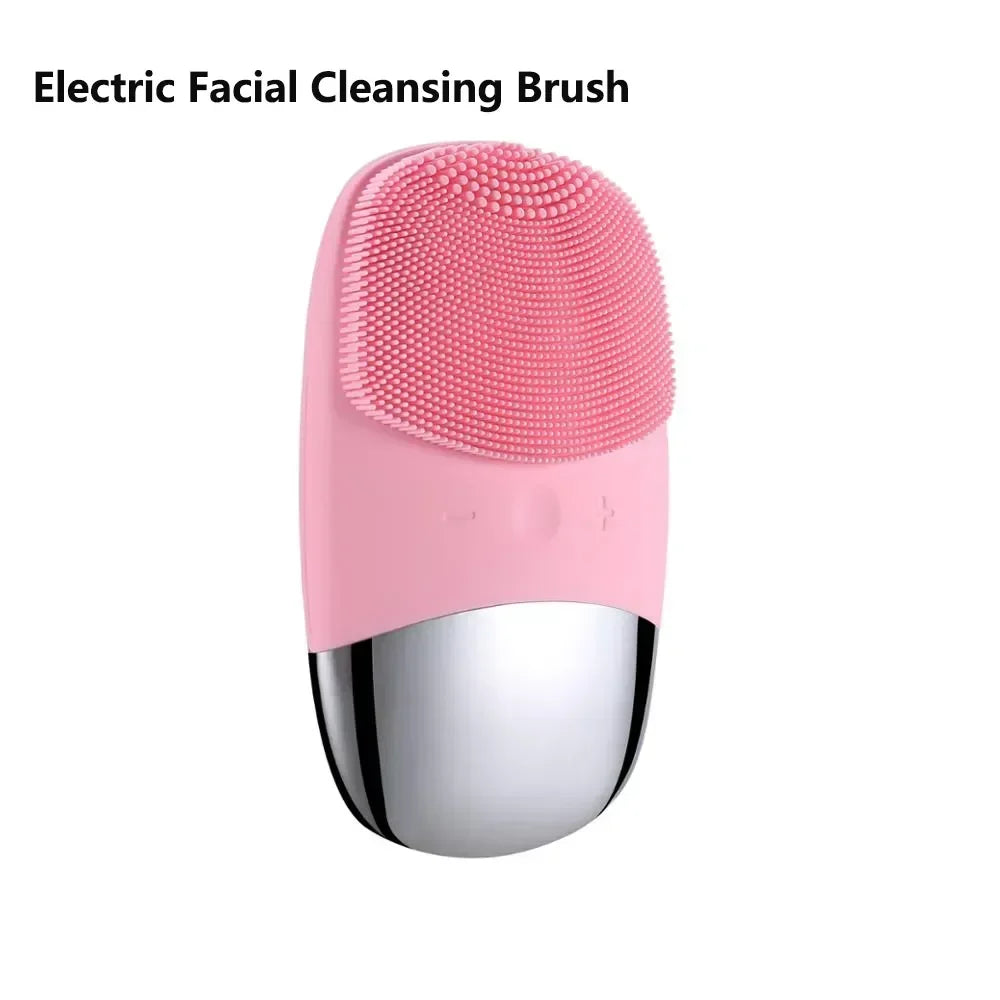 Electric facial cleansing brush for men and women