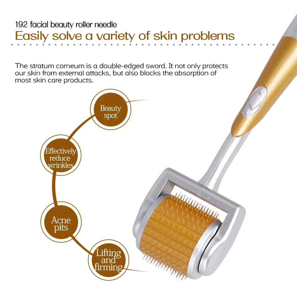 Derma Roller ZGTS 540 Needles Microneedle Roller Face Body for Home Use Microdermabrasion Face Roller Skin Care Roller