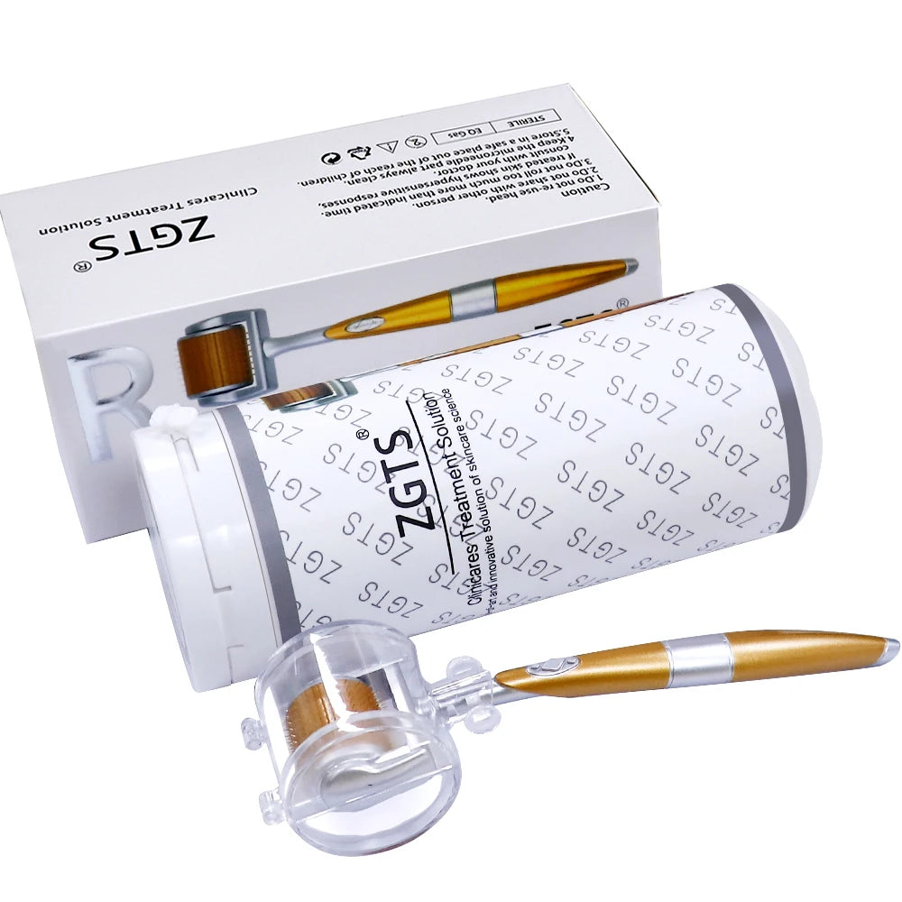 Derma Roller ZGTS 540 Needles Microneedle Roller Face Body for Home Use Microdermabrasion Face Roller Skin Care Roller