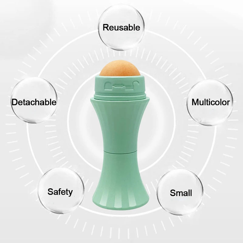 Natural volcanic facial roller